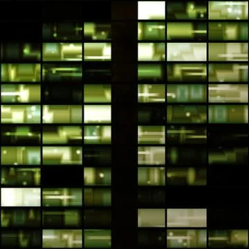 Continuous pattern with   skyscraper windows Stock Illustration