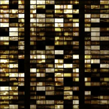 Continuous pattern with   skyscraper windows Stock Illustration