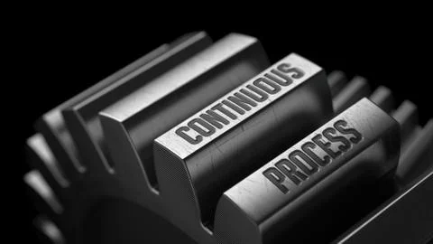 Continuous Process on the Metal Gears Stock Illustration