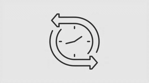 Continuous process optimization outline animation set Stock Footage 344175221