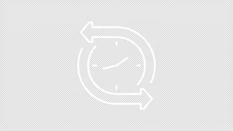 Continuous process optimization white line animation set Stock Footage 346719181