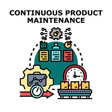 Continuous product maintenance system for business process 库存插图