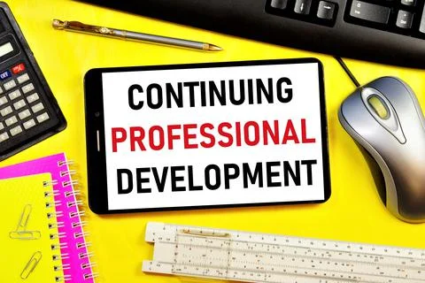 Continuous professional development. Stock Photos