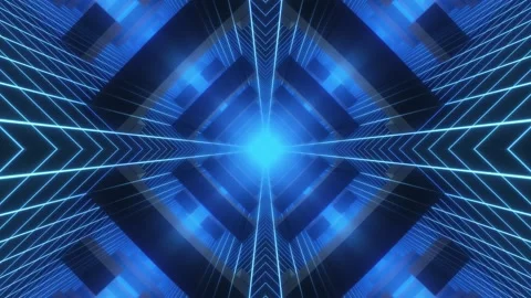 Continuous Retro Tunnel Stock Footage 275146858