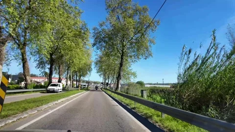 Continuous Road Journey From Windshield Perspective Stock Footage 339712609