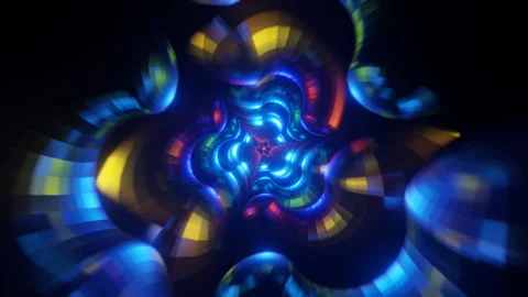 Continuous seamless loop of trippy sci-f... | Stock Video | Pond5