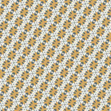Continuous seamless texture in amber sun, navy hull, royal ocean, linen sail wit Stock Illustration