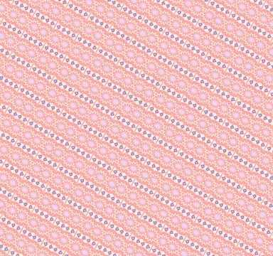 Continuous seamless texture with blush, soft pink, mint, ivory, soft lavender, l Stock Illustration