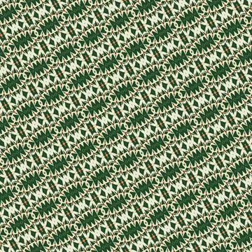 Continuous seamless texture in christmas winter pine tones with almond, morning Stock Illustration