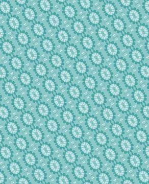Continuous seamless texture in deep teal, ocean glaze, misty blue, parchment wit Stock Illustration