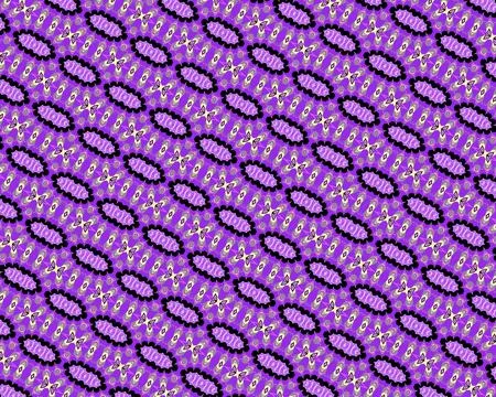Continuous seamless texture in gold dust, orchid pop, royal violet, ink black, n Stock Illustration