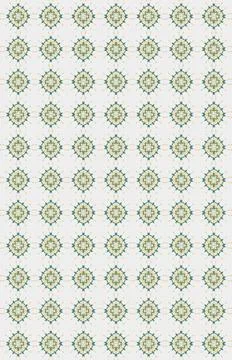 Continuous seamless texture in summer deep foliage tones with sage dust, leaf gr Stock Illustration