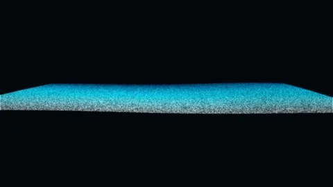 Continuous Sheet Of Dye Stretches Across Moving Fluid Stock-Footage 344514602