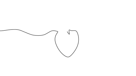 Continuous single line animation of organic strawberries with leaf Vidéo 227447905