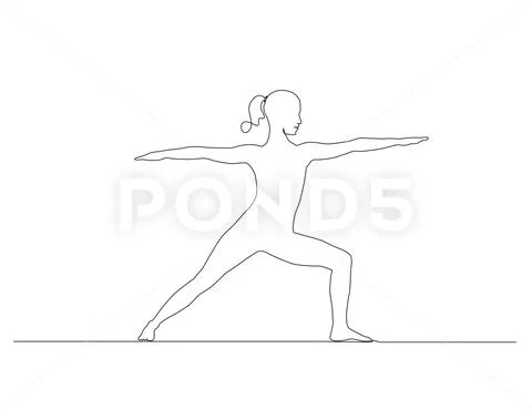 Yoga Poses A Stock Illustration - Download Image Now - Yoga, Line Art,  Drawing - Art Product - iStock