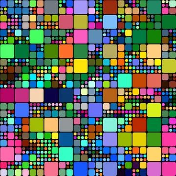 Continuous square mosaic pattern - vector illutration Illustrazione stock