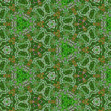 Continuous stained glass pattern with city elements frayed sprays triangles i Illustrazione stock