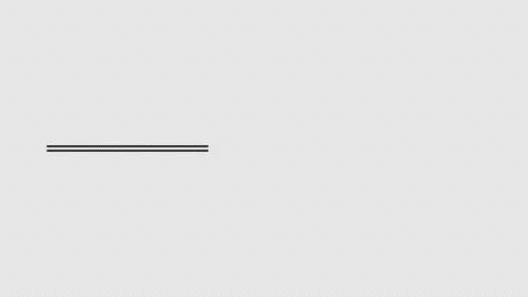 Continuous straight double line graphic animation. Alpha channel Vídeos de archivo 315343234