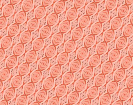 Continuous stroke-based wallpaper pattern single-line style in bright ember, bri Stock Illustration