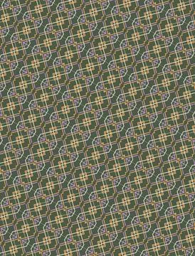 Continuous stroke-based wallpaper pattern outline composition in beige, apricot, Illustrazione stock