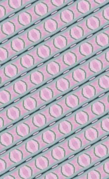 Continuous stroke-based wallpaper pattern outline composition in sage mist, slat Stock Illustration
