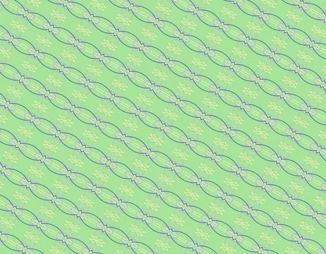 Continuous stroke-based wallpaper pattern outline composition in pale yellow, pe Stock Illustration