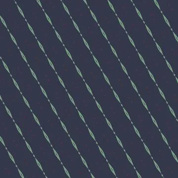 Continuous stroke-based wallpaper pattern single-line style in sage green, storm Stock Illustration