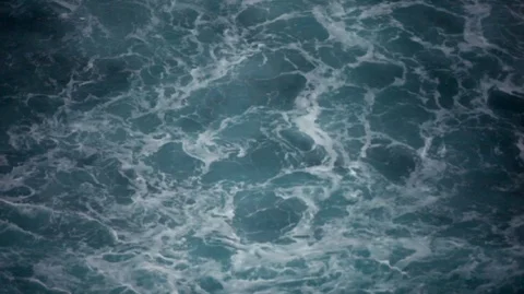 Continuous waves of water rolling into land. Stock Footage 88406821