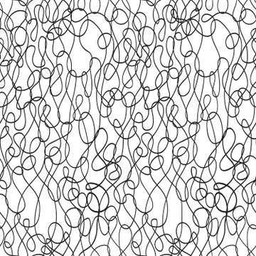 Continuous wavy lines seamless pattern 스톡 일러스트