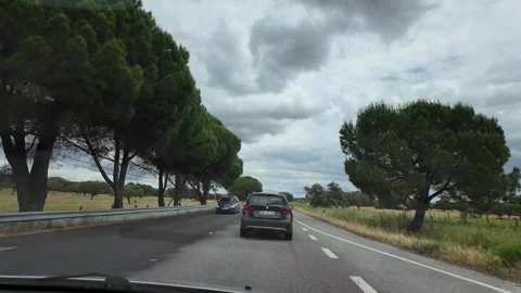 Continuous Windshield Perspective On Road Stock Footage 339712882