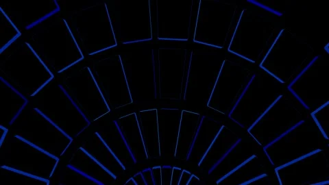 Continuously rotating disc with flashing neon lights. VJ Loop Music Neon Disc Video stock 162595682