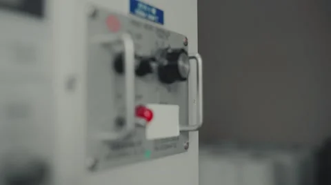 Contol block at the factory Stock Footage 65877109