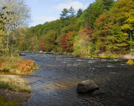 Contoocook River eddy Stock Photos