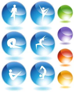 Contortionist crystal set Stock Illustration