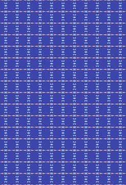 Contour building-shape pattern single-line repeat pattern in azure, light s.. Stock Illustration