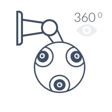 Contour cctv Stock Illustration