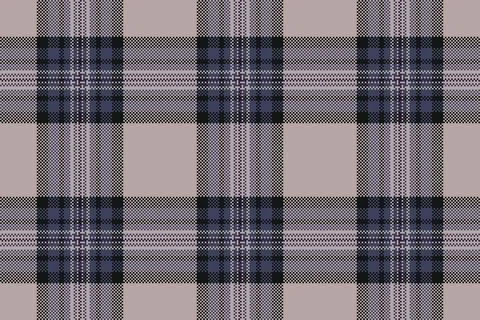Contour check vector fabric, 1970s tartan seamless plaid. Single background.. Stock Illustration