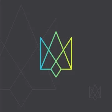 Contour design element. Hipster icon, geometric logo Stock Illustration