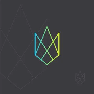 Contour design element. Hipster icon, geometric logo Stock Illustration