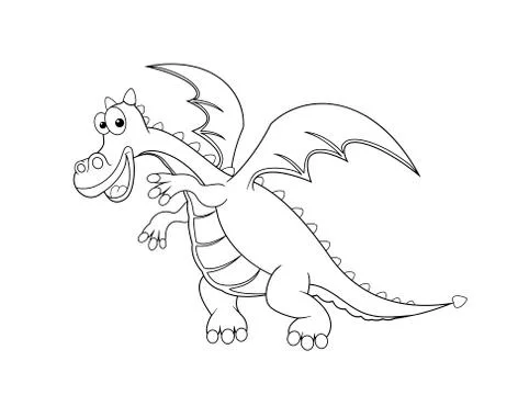 Contour of the Dragon Stock Illustration