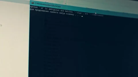 Contour effect of Cryptocurrency mining on a computer screen. The algorithm of Video stock 240168307
