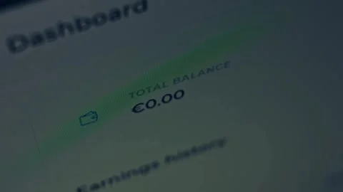 Contour effect of Cryptocurrency mining on a computer screen. The algorithm of Stock-Footage 240169293