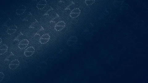 Contour effect of Cryptocurrency mining on a computer screen. The algorithm of Stock-Footage 240170056