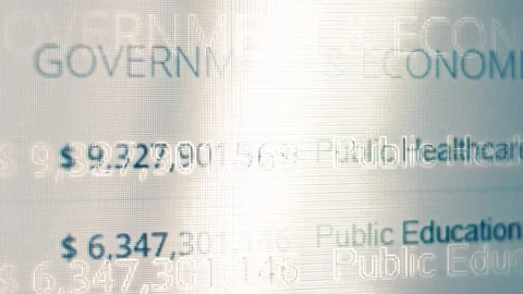 Contour effect of Cryptocurrency mining on a computer screen. The algorithm of Stock-Footage 240170193