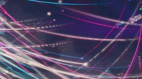 Contour effect of World map with different targets for cyber attack. Hacking and Stock Footage 240296844