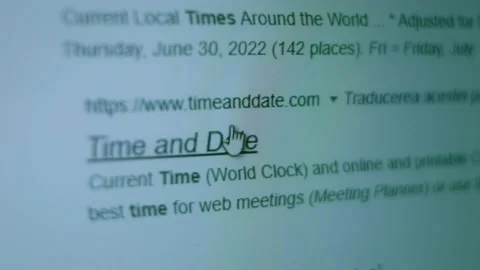 Contour highlighting effect of The world clock. Shoot pixels on the screen Stock Footage 232385976