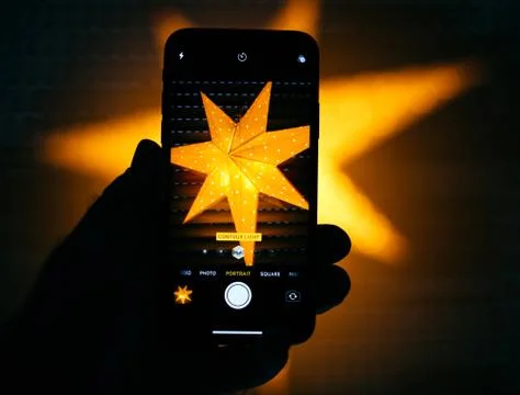 Contour light setting for the portrait mode in the new Apple iPh Stock Photos