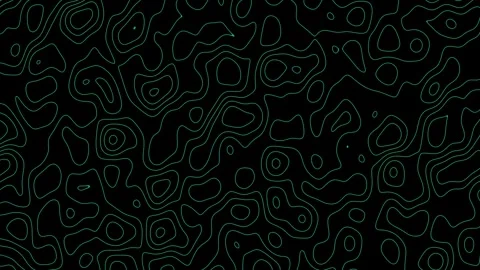 Contour Lines Crowd Along A Slowly Migrating Terrain Ridge Stock-Footage 344514268