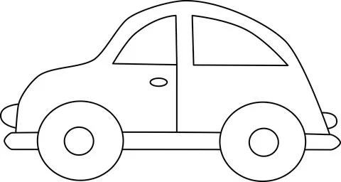 Contour machine isolated on white background Stock Illustration