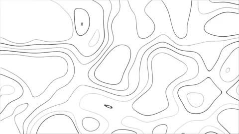 Contour map Stock Footage 166442021